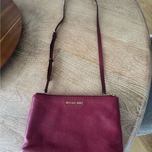Michael Kors Red Crossbody Bag Sleek Design